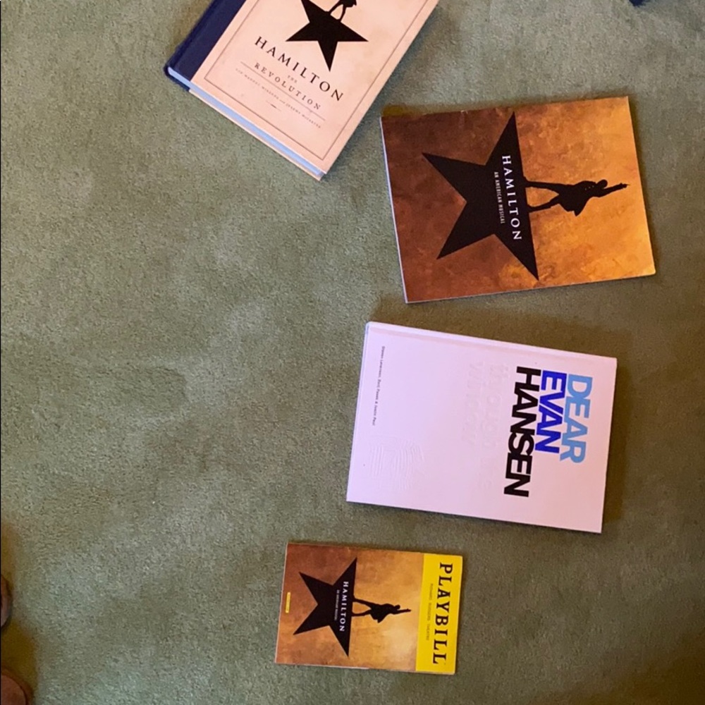 Hamilton and “dear even Hansen” books